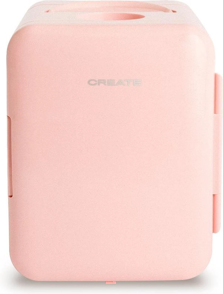 CREATE KOELKAST MINI BOX - Minikoelkast Voor Cosmetica 4L - Koud En Warm - Pastel Roze - Afbeelding 4