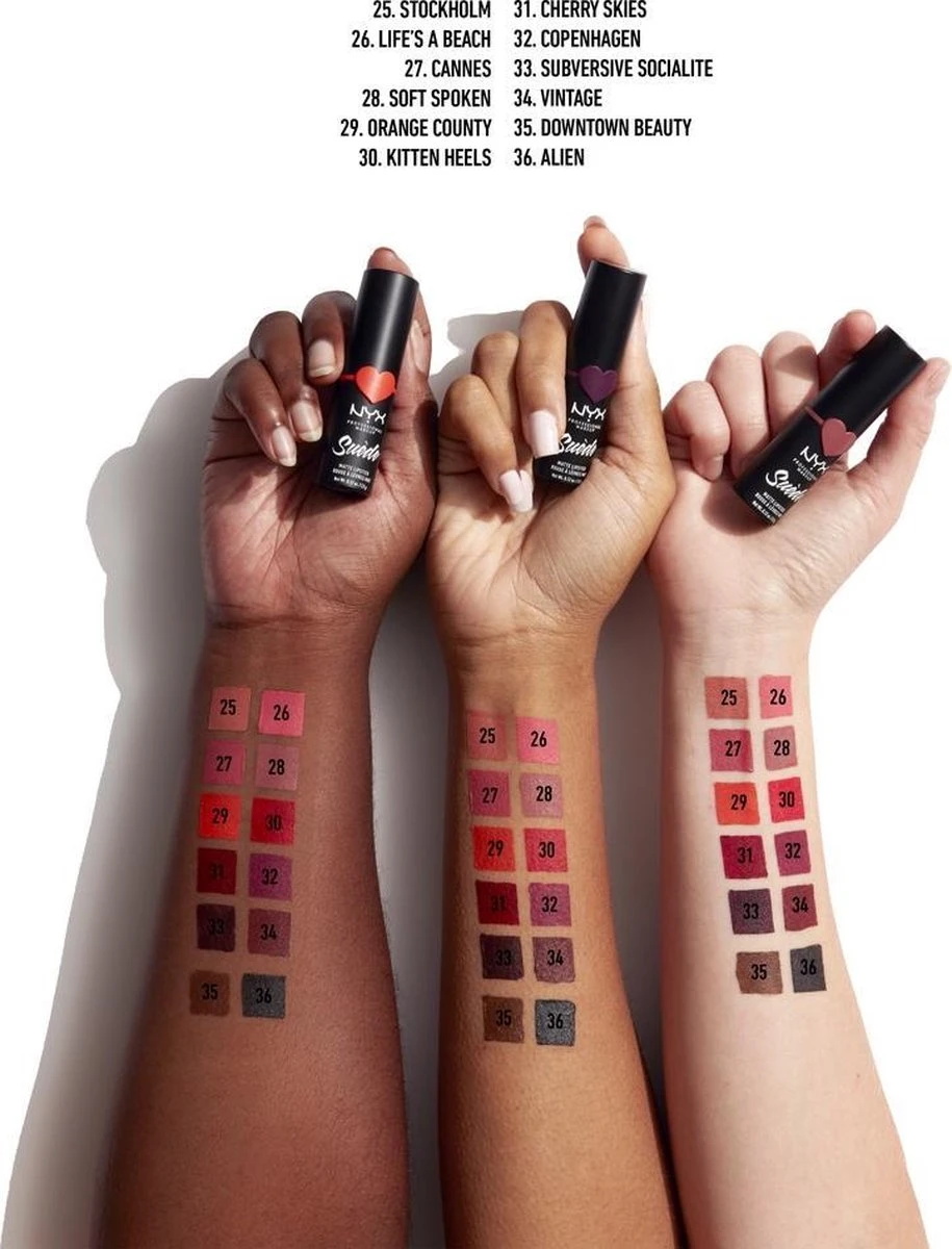 NYX Professional Makeup Suede Matte Lipstick - Brunch Me SDMLS05 - Lippenstift - 3,5 Gr - Afbeelding 6