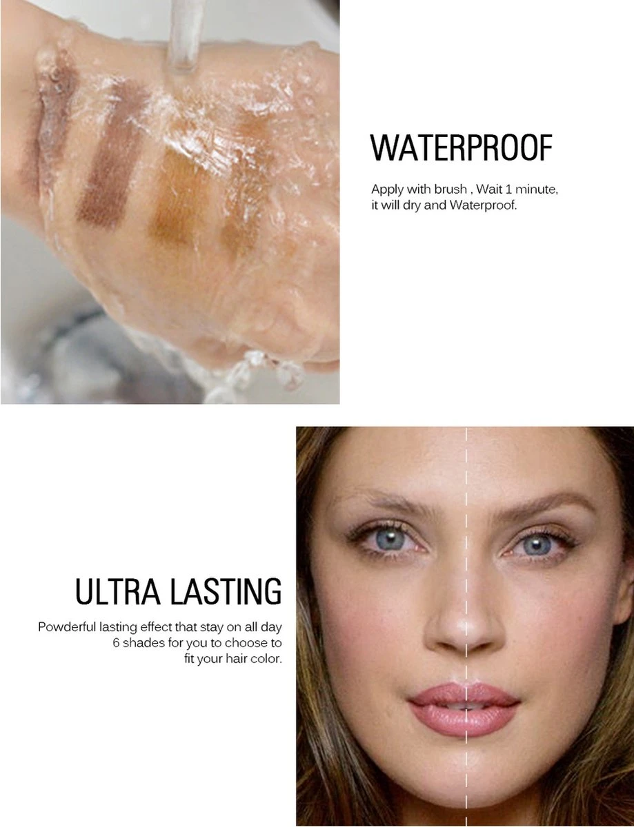 Sace Lady Tattoo Brow Peel-Off Gel - Brow Gel - Wenkbrauw Gel Mascara – Dark Brown #02 – Assortiment ‘Het Gemak’ - Afbeelding 2