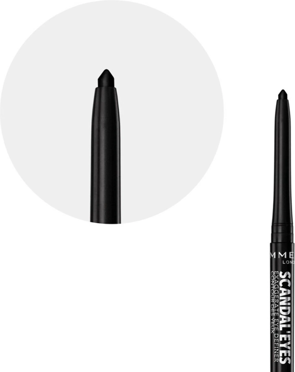 Rimmel London Exaggerate Full Colour Eye Definer Oogpotlood - 001 Black - Afbeelding 6